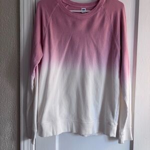 Old Navy Pink Ombré Sweatshirt Sz Small